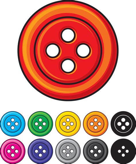 Set Of Sewing Buttons 3190076 Vector Art At Vecteezy