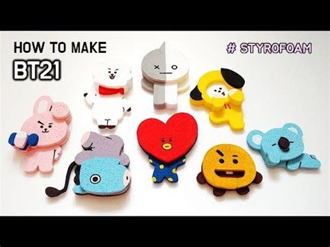 방탄소년단 배경화면, 방탄소년단, bts 팬아트에 관한 아이디어를 더 확인해 보세요. BT21방탄소년단 캐릭터 스티로폼으로 만들기 | How to make BT21 BTS ...