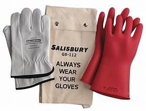 Salisbury Red Electrical Glove Kit Natural Rubber 0 Class Size 10