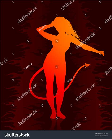 Original Vector Illustration Sexy Devil Woman Stock Vector Royalty Free Shutterstock