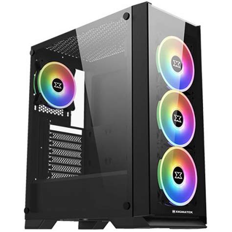 Xigmatek Sirocon Iii Rgb Fans W Led Switch Tempered Glass Gaming Case