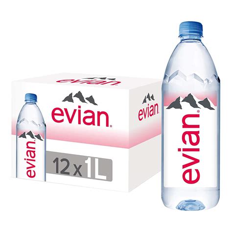 Evian Water 12 X 1000 Ml Natural Mineral 12000 Millilitre