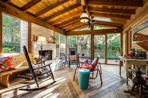 While you may think that the cost of a screened in porch would be high, this. 17 Unbelievable Rustic Porch Designs That Will Make Your ...