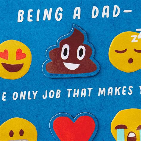 Every Emoji Funny Fathers Day Card With Magnets Greeting Cards