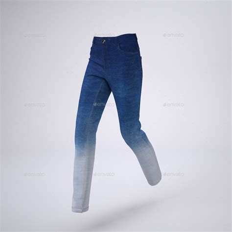 womans denim jeans  trousers mock   sanchi graphicriver