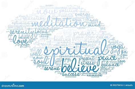 Spiritual Word Cloud Stock Vector Illustration Of Change 99379416