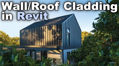 Wall Roof Cladding Same Material In Revit Tutorial Youtube