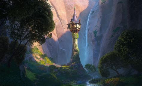 Tangled Castle Disney Tangled Rapunzel Tower Illustration Cartoons