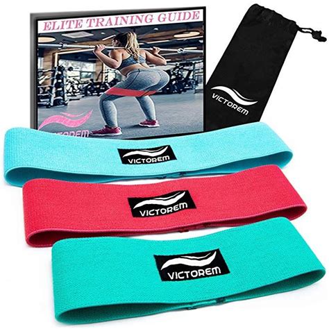 Victorem Resistance Hip Booty Bands Set Fabric Bands For Glutes And Legs Exercise With