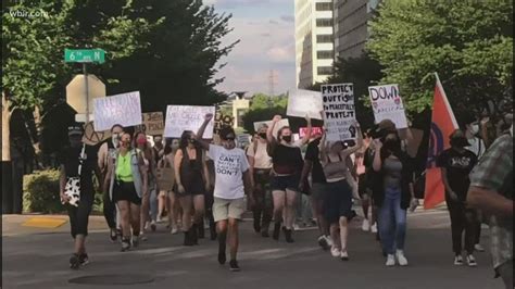 protesters rally against tennessee protest law youtube