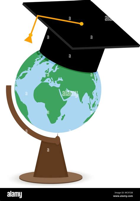 Higher Education College University Globe In Cap Education And Study
