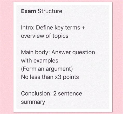 Exam Essay Structure Essay Structure Argument Intro Sentences Exam Topics Answers College