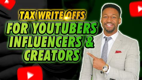 Tax Write Offs For Youtubers Influencers And Content Creators Youtube