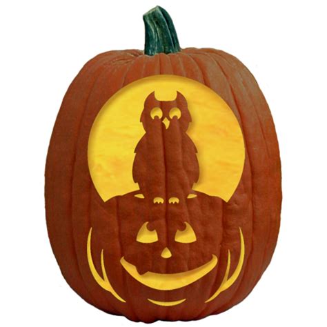Night, Owl! Pumpkin Carving Pattern - The Pumpkin Lady | Pumpkin carving patterns, Pumpkin ...