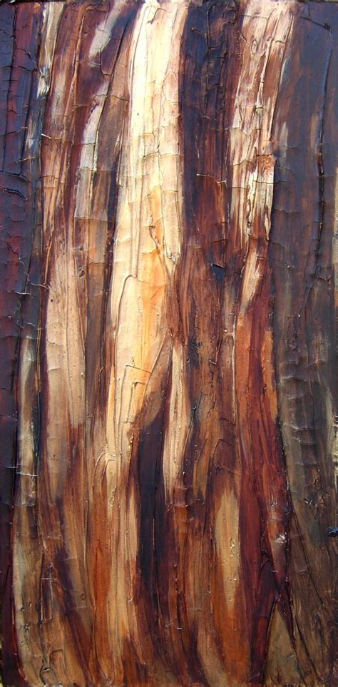 Bark Painting By Wanda Pepin Mixed Media Trees Bark Pinterest