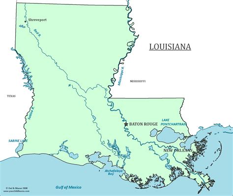 Louisiana State Map Map Of Louisiana And Information About The State