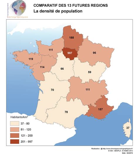 Après le nouveau découpage des nouvelles régions en 2016, la réforme territoriale de la france se termine géographiquement au 1er janvier 2017 avec les nouvelles intercommunalités. Cartes comparatives des nouvelles régions en France ...