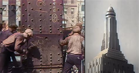 Incredible Colorized Footage Of The Empire State Buildings