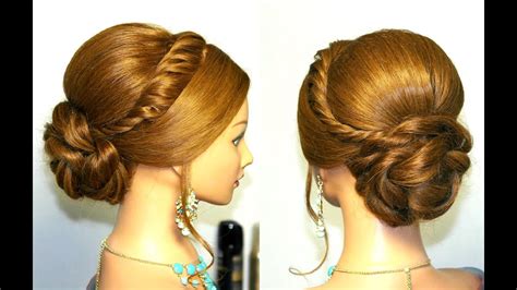Wedding Prom Updo Hairstyle For Long Hair Tutorial Youtube