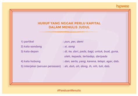 Panduan Menulis Cara Penulisan Judul Sesuai Dengan Puebi