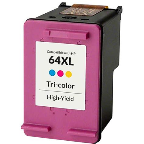 Ink Cartridge Compatible Hp 64xl N9j91an Color Was Professionally Re