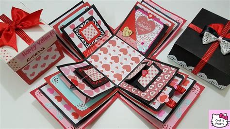DIY Valentines day gift.Explosion Box Tutorial. DIY Explosion Box.How