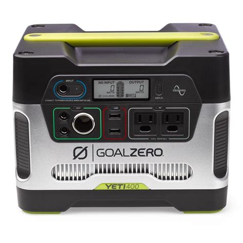 The goal zero yeti 150 pairs with goal zero's solar panels (sold separately) to recharge from the sun. Goal Zero Yeti 400 - Solar Generators from Goal Zero ...