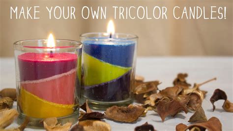 How To Make Your Own Tricolor Candles Diy Candles Youtube