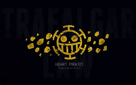 One Piece Heart Pirates Logo Wallpaper Hachiman Wallpaper