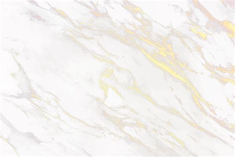 White And Gold Marble Patterned Background Vector Free Image By