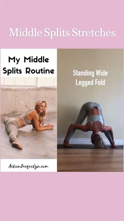 Middle Splits Stretches An Immersive Guide By Action Jacquelyn Yoga And Barre Instructor