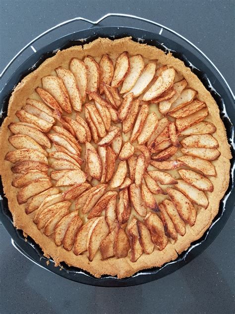 Appeltaart met abrikozen confituur