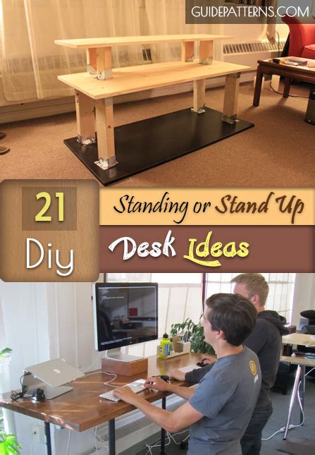 21 Diy Standing Or Stand Up Desk Ideas Guide Patterns