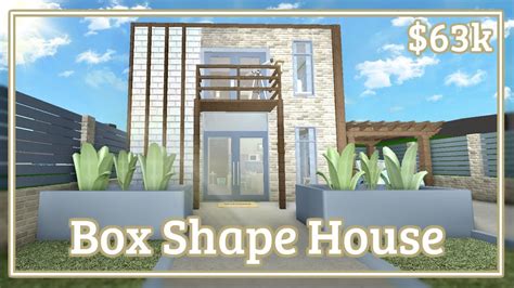 Bloxburg Box Shape House Speed Build Youtube