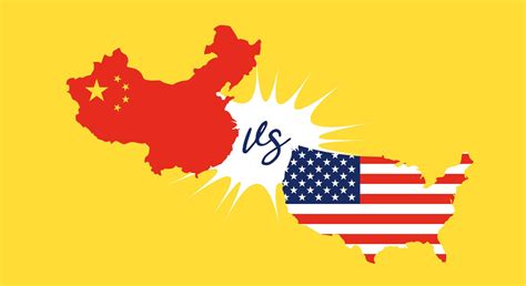 United States Map And China Map Vector 647485 Vector Art At Vecteezy