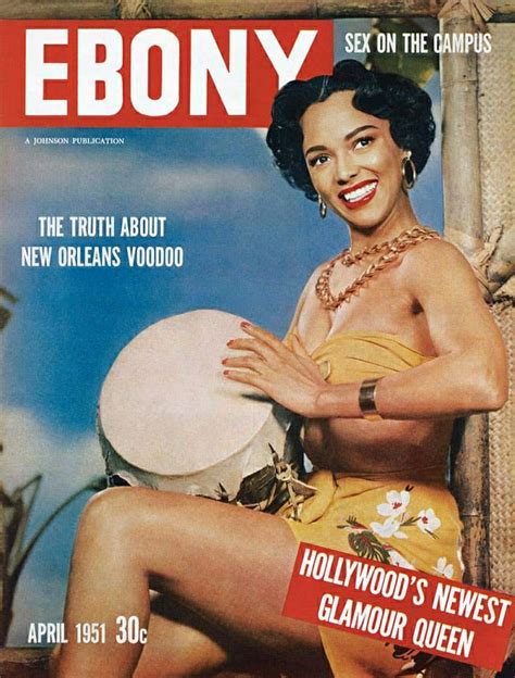 Dorothy Dandridge Ebony Magazine April Cover Ebony Magazine