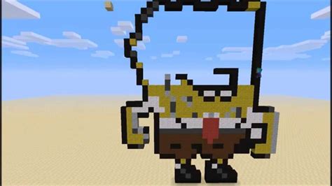 Minecraft Timelapse Spongebob Pixel Art Hd Youtube