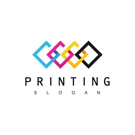 Plantilla De Diseño De Logotipo De Impresión Digital Vector Premium