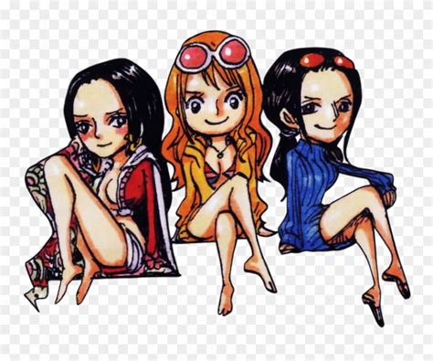 Chibi Hancock Nami And Robin From A Board Game For Film Nico Robin