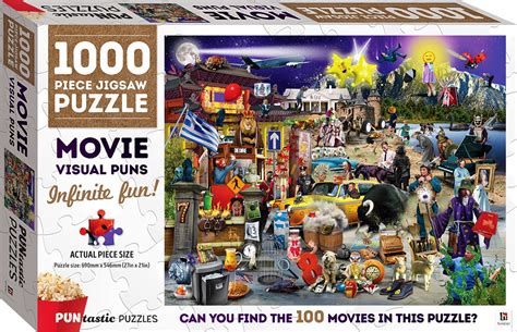 Puntastic Puzzles Movies 1000 Piece Puzzle 1000 Piece Jigsaws