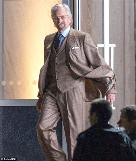 Michael Douglas Looks Dashing While Filming Marvel Movie Ant Man In