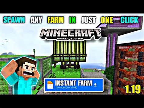 Instant Farm Addon For Minecraft Pe Mcpe Addons Mcpe