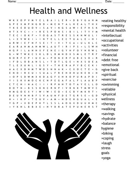 Printable Health And Wellness Word Search Puzzle Web Enjoy This