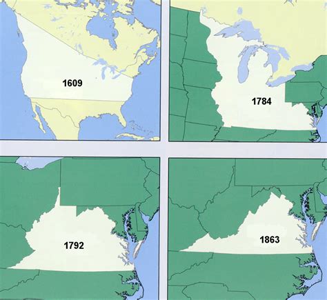 Virginias Land Claims Shrank From The 1609 Second Charter Grant From