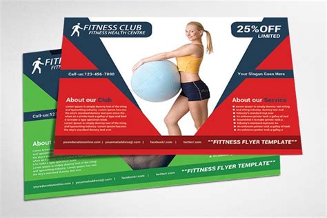 20 Fitness Flyer Template Psd For Fitness Center Gym And