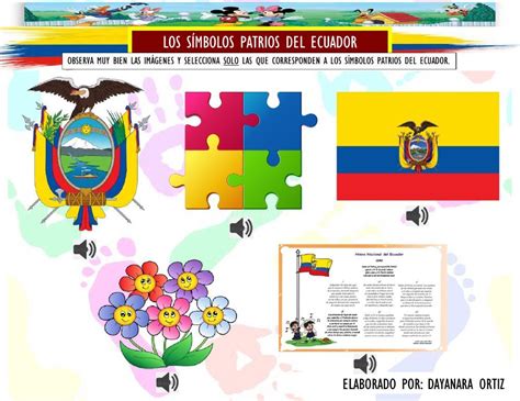 Símbolos Patrios de Bolivia Ficha interactiva Sexiz Pix
