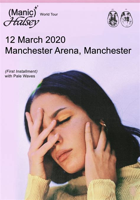 #beaking video with budweiser here: HALSEY - MANCHESTER Arena Poster | Manic 2020 Tour