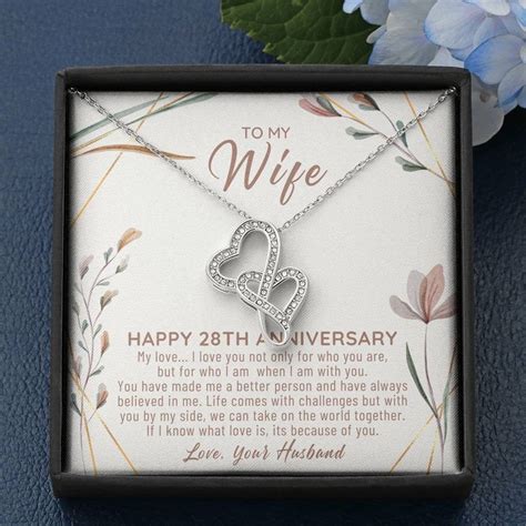 28th Wedding Anniversary T For Wife 28th Anniversary Etsy