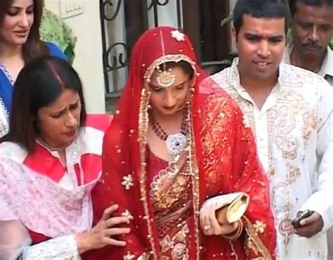 The wedding took place a private ceremony attended by their close relatives and friends. Sania mirza wedding