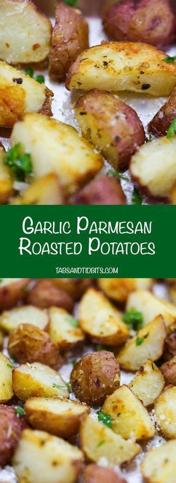 Chop onion and bell pepper as noted (if using) and add to the bowl. Garlic Parmesan Roasted Potatoes - Perfectly seasoned and ...